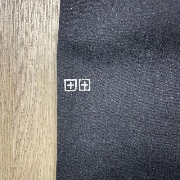 Ksubi Jeans Mens 34 Black Skinny Stretch Denim Cross Embroidery Australia Urban - Picture 7 of 11